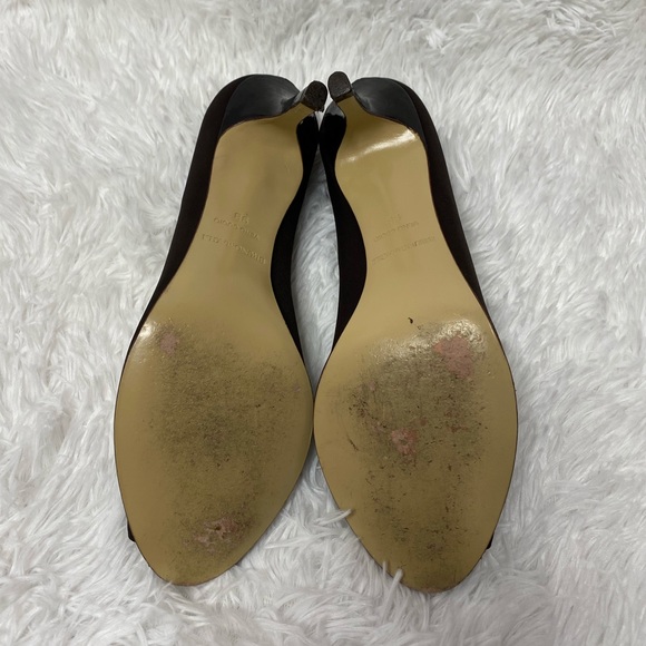 Bruno Magli black suede open toe pumps size 9 - Picture 4 of 4